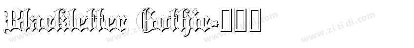 Blackletter Gothic字体转换